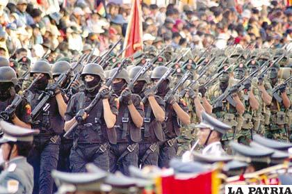 El Ejército en la actualidad está dividido en especialidades como el Regimiento de Fuerzas Especiales “Méndez Arcos” Ranger de Challapata