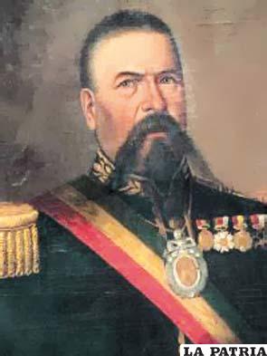 16. AGUSTÍN MORALES HERNÁNDEZ
Nació en La Paz en 1808 y murió asesinado en la misma ciudad el 27 de noviembre de 1872.
Asumió el cargo de Presidente por un golpe de Estado, el 15 de enero de 1871 hasta el 27 de noviembre de 1872 tras ser asignado al Ejército, como militar en ejercicio.
Lo primero que hizo fue anular todos los actos administrativos de Melgarejo decretó la devolución de las tierras comunitarias a los indígenas, habilitó los puertos de Tocopilla y Antofagasta, el peso Melgarejo fue sustituido por el peso boliviano, se fundaron escuelas para adultos, especialmente para los trabajadores; declaró la libertad de enseñanza, posteriormente dio lugar a la proliferación de colegios y escuelas a cargo de instituciones religiosas.