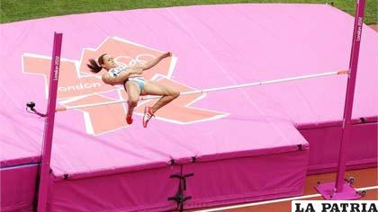 Jessica Ennis la mejor en salto alto (foto: london2012.com)