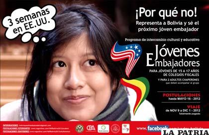 Jóvenes bolivianos serán parte de un importante acontecimiento en Estados Unidos