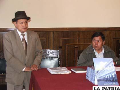Dos de los presuntos implicados, el exprefecto Alberto Luis Aguilar y el exsecretario general Tomás López (FOTO ARCHIVO)