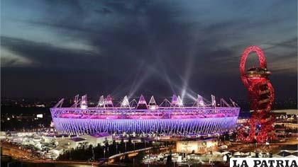 Una verdadera postal del estadio olímpico en Londres (foto: londres2012.com)