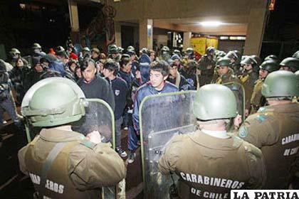Fueron detenidos en Chile estudiantes por haber tomado la infraestructura de unidades educativas /elpopular.com.ec