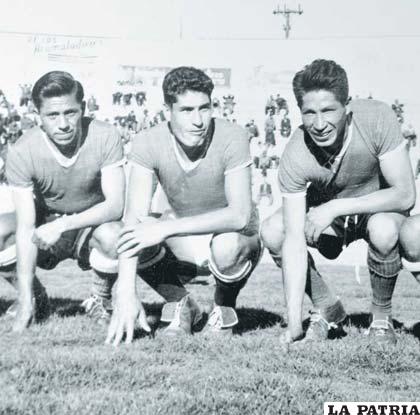 Armando Escobar, Ausberto García y Víctor Agustín Ugarte (1963) (foto: archivo)