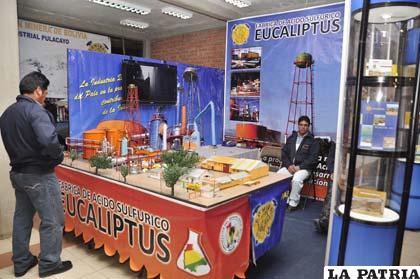 Fábrica de Ácido Sulfúrico Eucaliptus presente en la Expo Bolivia Minera 2012