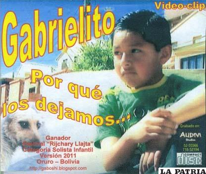La tapa del disco promocional de Gabriel Ortega