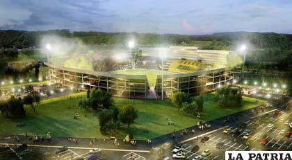 La maqueta del futuro estadio de Peñarol (foto: padreydecano.com)