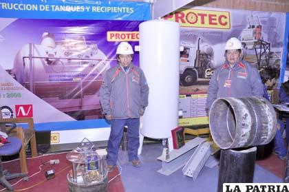 Ejecutivos de la empresa orureña Protec