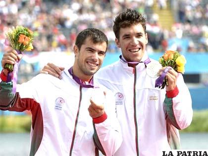Emanuel Silva y Tiago Pimenta, lograron la única medalla para Portugal (foto: nanduti.com)