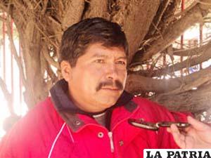 Secretario de Conflictos de la COD, Vidal Colque