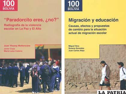 Los libros “Migración y Educación” y “Paradorcito eres ¿no?”