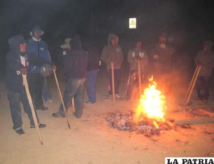 Trabajadores de Emcoisa hacieron vigilia en Inti Raymi