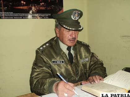 Capitán Luis Alberto Roca jefe de la División Especiales