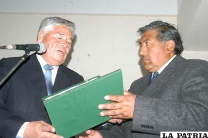 El titular de la Asociación de Fútbol Oruro, Juan Medina