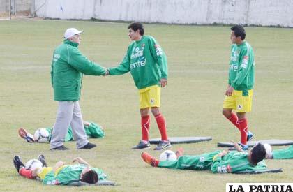 La Selección Nacional cumplió su segundo día de preparación en La Paz (foto: APG)