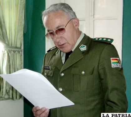 Coronel Wenceslao Zea O’phelan, comandante departamental de la Policía