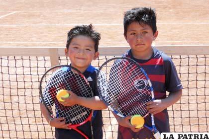 Los tenistas Andrés Vargas y Alejandro Urquidi 