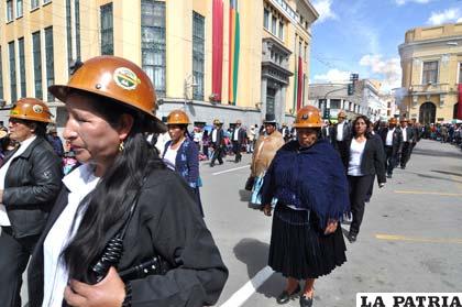 Cooperativistas mineros, un sector numeroso en Oruro