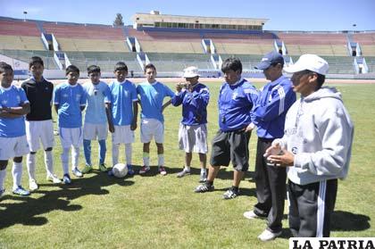 Integrantes de la selección orureña Sub-15