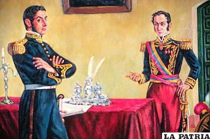 San Martín y Bolívar no estaban de acuerdo en la estructura política del Estado