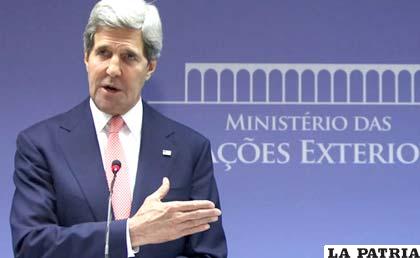 Secretario de Estado de EE.UU., John Kerry, de visita en Brasil