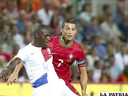 Cristiano Ronaldo anotó el empate de Portugal ante Holanda