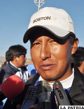 Luis Choque, entrenador de la selección de Oruro