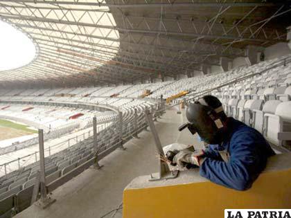 Continúan los trabajos en el Maracaná