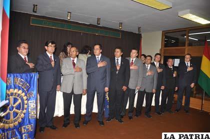Acto de posesión del nuevo directorio de Rotary Club San Miguel