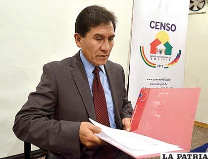 El renunciante director del INE, Ricardo Laruta
