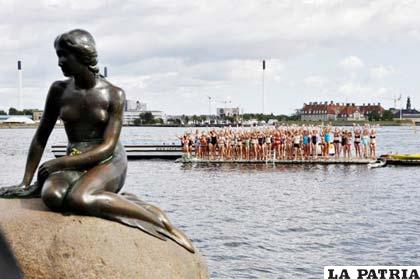 Escultura de este mítico ser en Copenhague