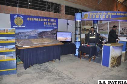 La Dirección de Medio Ambiente de Comibol estuvo presente en la Expo Bolivia Minera