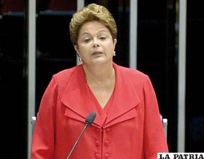 Dilma Rouseff, presidenta de Brasil