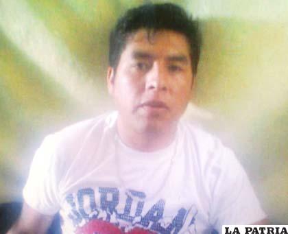 La víctima Ponciano Quispe