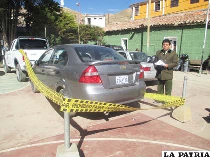 El motorizado que se utilizó para trasladar el cuerpo