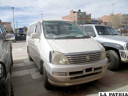 La vagoneta “chuta” que fue comisada por el COA
