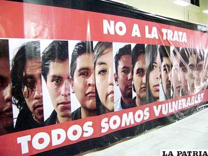 La trata y tráfico de personas es un delito penado por ley
