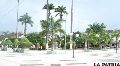 Plaza central de Cobija “Germán Busch”