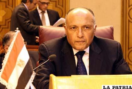 Ministro egipcio de Asuntos Exteriores, Sameh Shukri