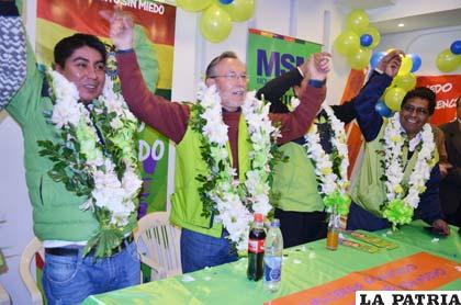 Del Granado junto a militantes del MSM inauguraron su casa de campaña