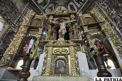 El retablo que terminó de ser restaurado