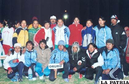 Claure fue parte de la selección orureña en el nacional de Tarija (2009)