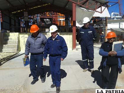 Trabajadores de la planta de Capurata