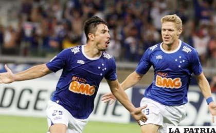 Festejo de los jugadores de Cruzeiro
