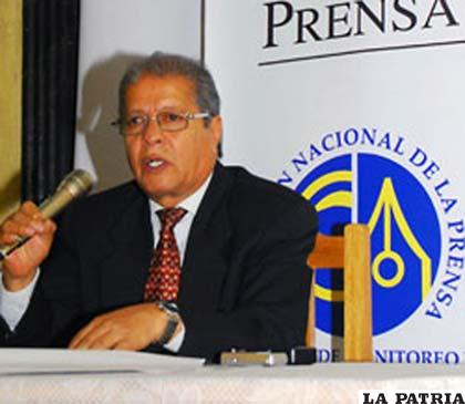 Director ejecutivo de la ANP, Juan León Cornejo