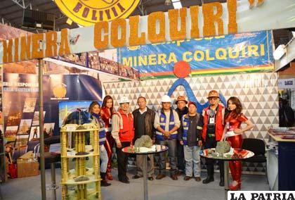Empresa Minera Colquiri presente en la Expo Bolivia Minera