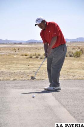 Wilson Barrientos, ganador de la prueba durante la competencia