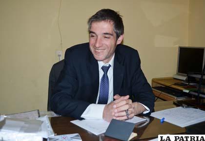El cónsul argentino, Juan Martín Muda