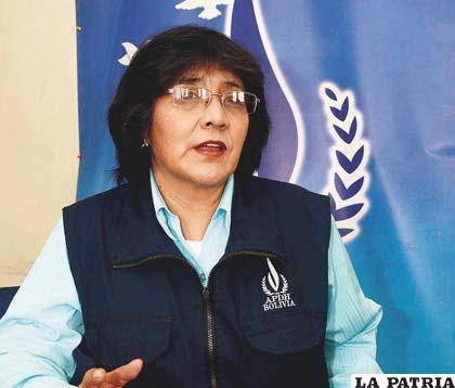 Yolanda Herrera, presidenta de la APDH