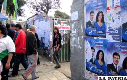 Municipio de La Paz sancionará descontrol de propaganda electoral